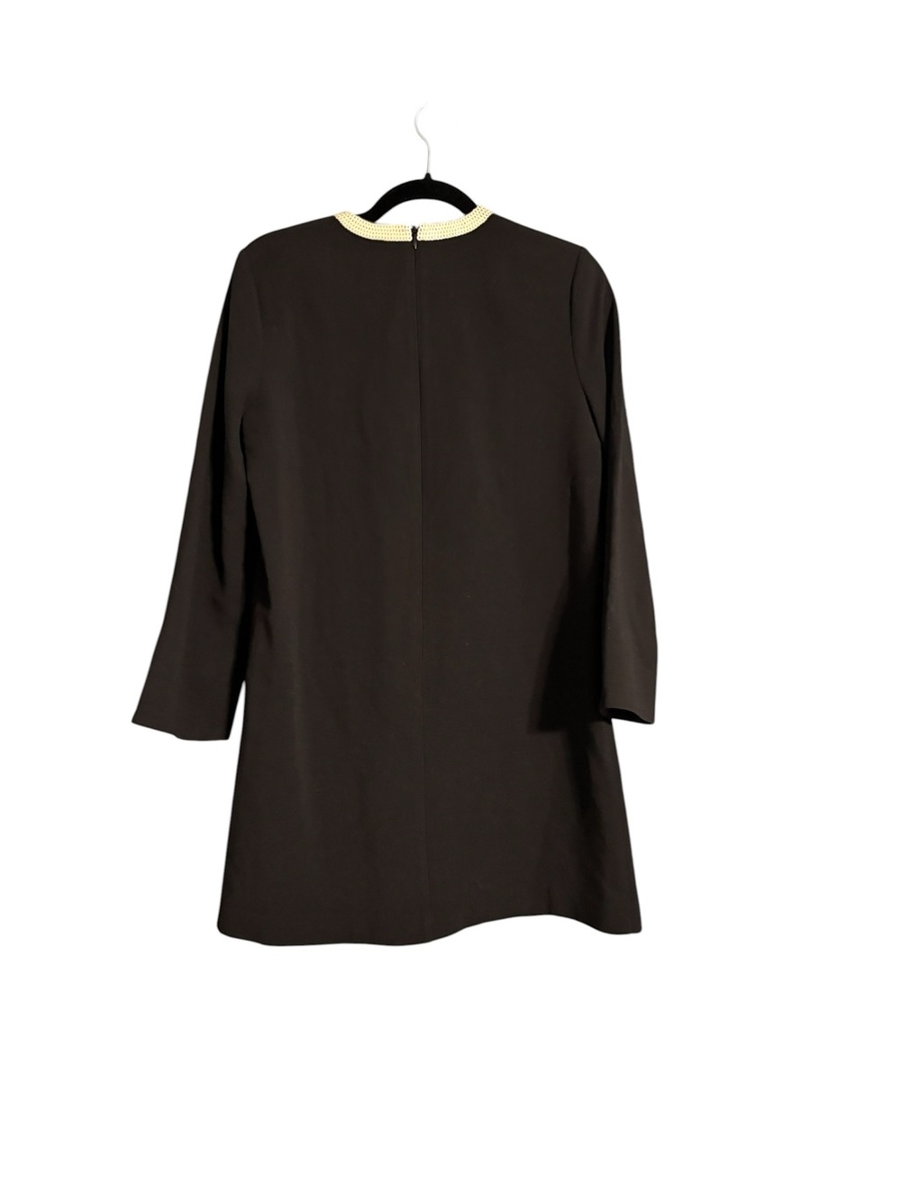 Tuckernuck Jamie Long Sleeve Bow Mini Dress Black Sequin Trim Size Small - Picture 5 of 7